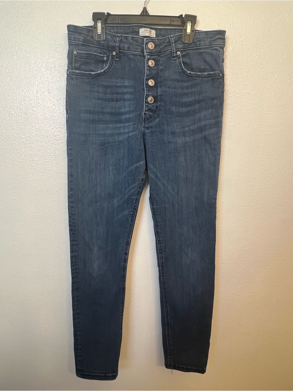 Zara Women's Skinny Jeans - Dark Blue Wash Sz 10